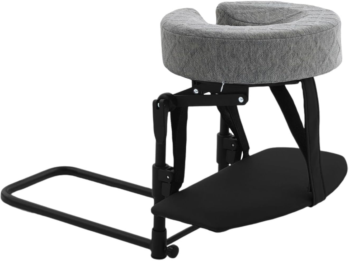 predolo Massage Pillow Adjustable Face Pillow Cradle Head Rest Support Board Ergonomic Memory Foam Suitable for Eye Surgery Recovery Beauty Treatment, Gray with Tray