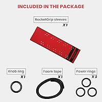 Vista 6 de ROCKETGRIP Hockey Stick Replacement Grip – Hockey Stick Tape Alternative for Ice Hockey – Long-Lasting, Easy to Install, for Adults & Kids