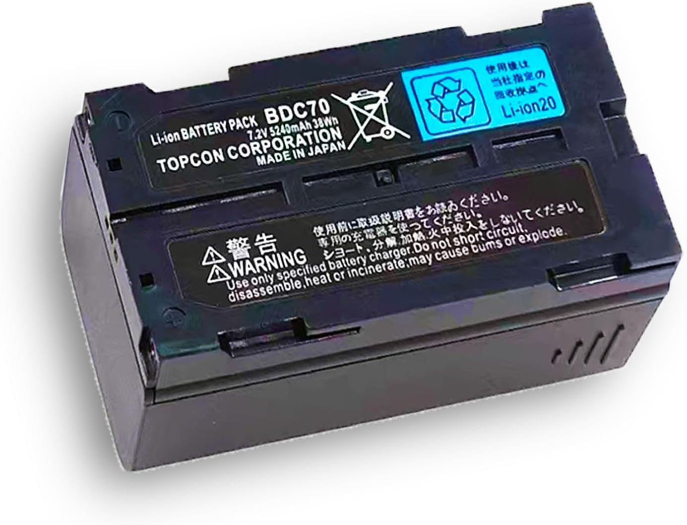 <- Pack of 1 -> BDC70 7.2V Battery for Top-con BDC70 Li-ion 5240mAh Battery for Top-con, Sokkia Total Stations