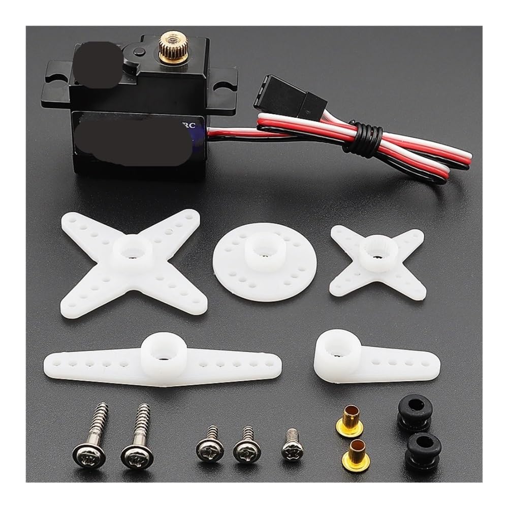Servo digital con torque de 2,5 kg y engranaje resistente para control de dirección RC 4
