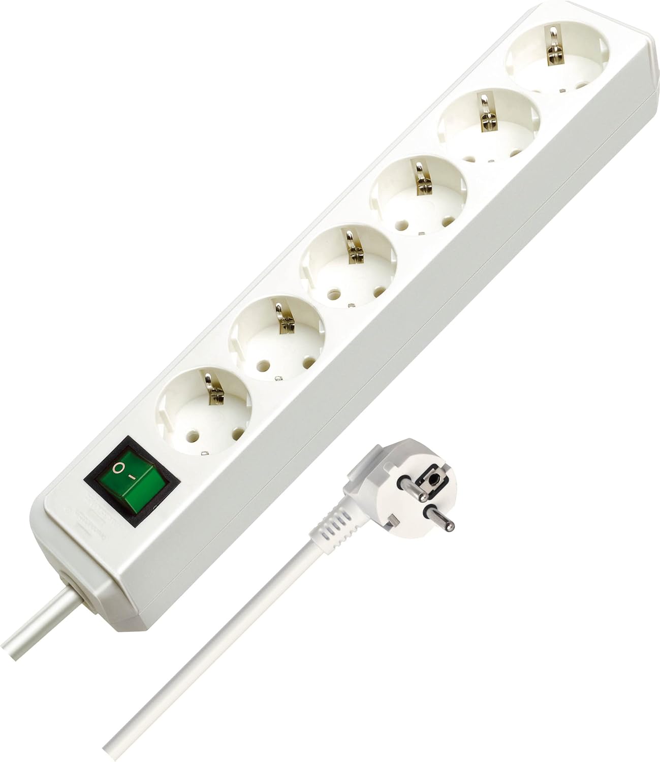 Brennenstuhl 1.5 m Eco-Power Line Strip 6 Times with Switch, 1159520015