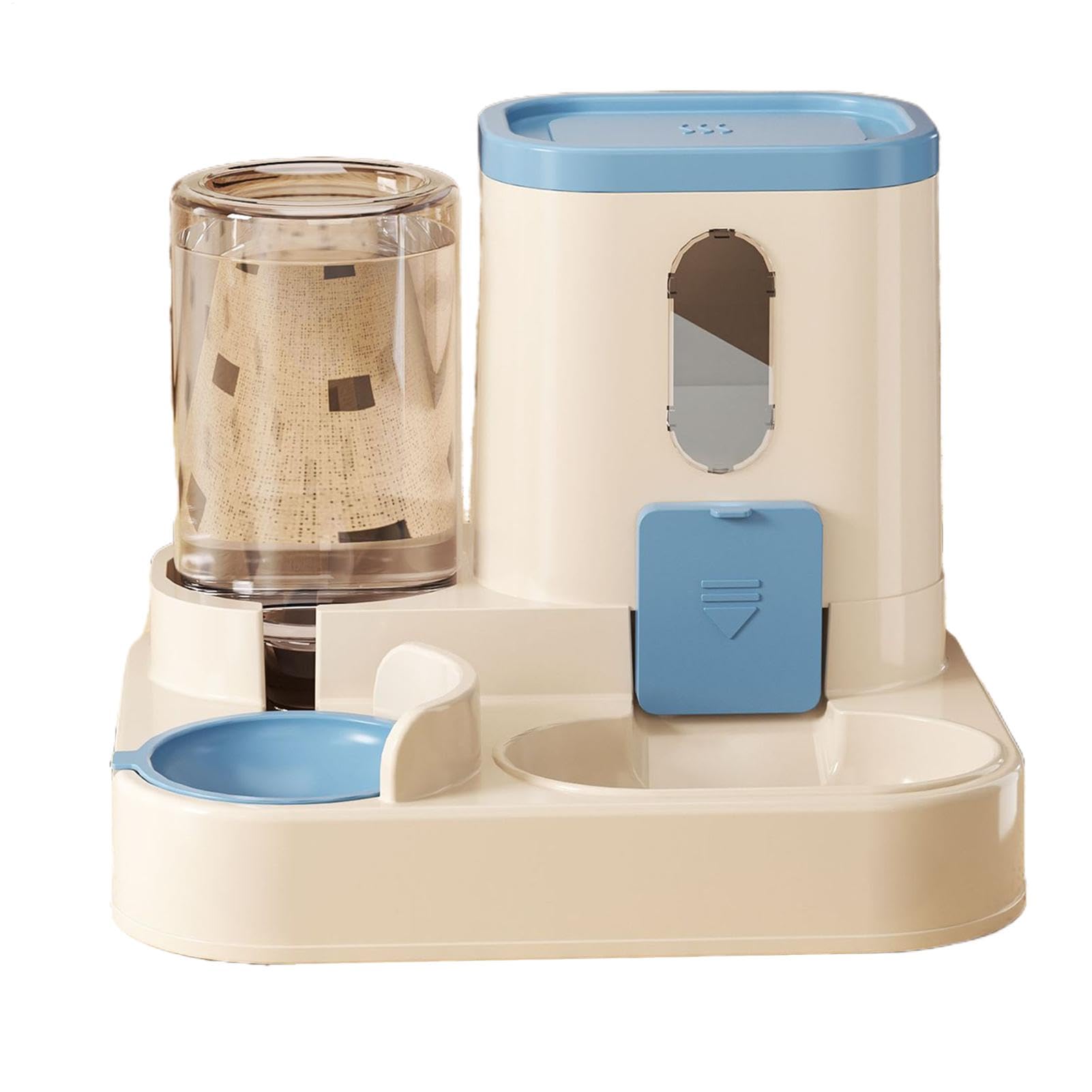 Distributore automatico di cibo, ciotola per l'alimentazione del gatto, Dispenser automatico di acqua, Set di alimentazione per animali domestici, Abbeveratoio per gatti, Abbeveratoio per alimenti per