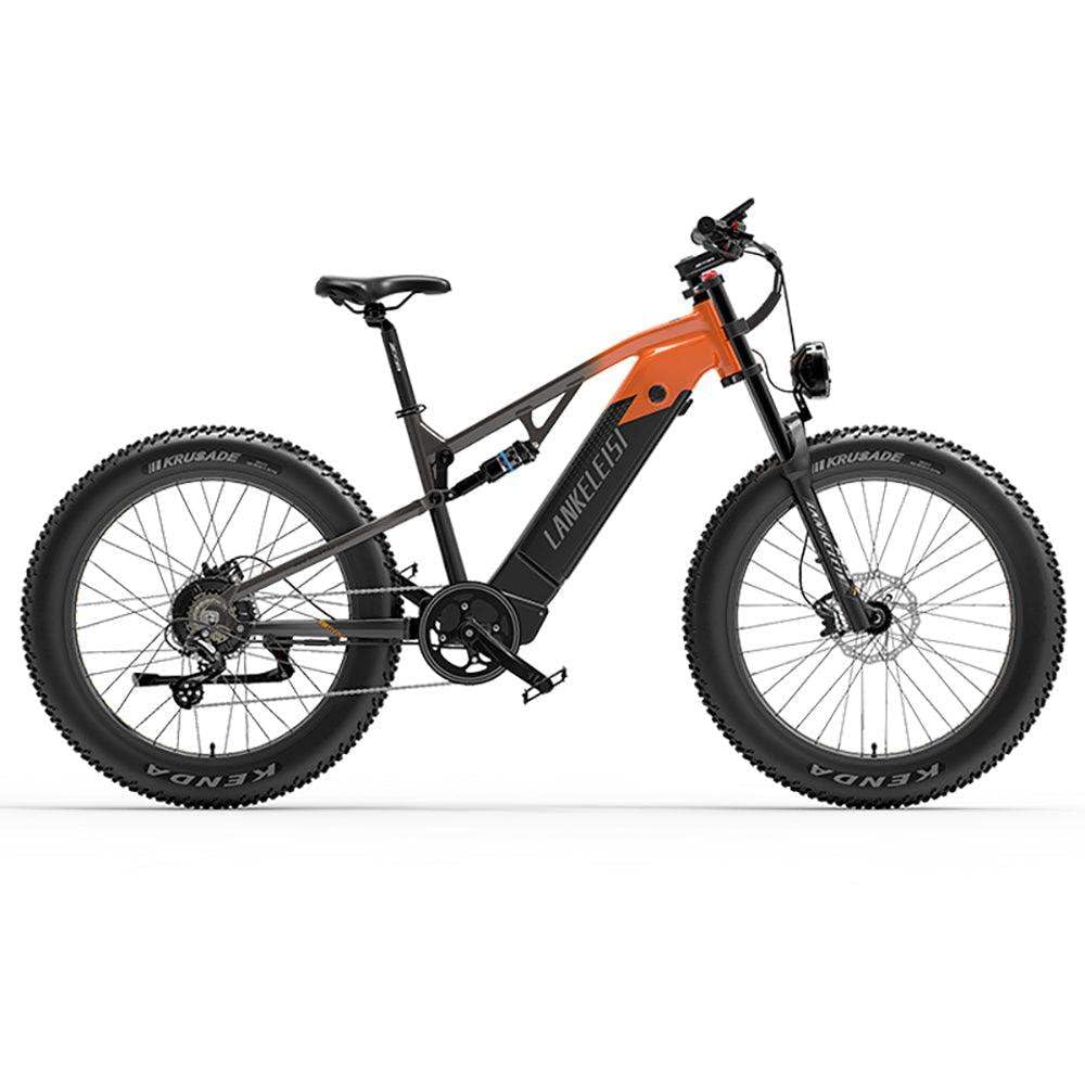 LANKELEISI RV800 Plus E-Bike Mountainbike 26 Zoll für Herren und Damen, Vollfederung E-MTB Fatbike mit 48V 20Ah Wechselakku, Reichweite bis zu 150KM