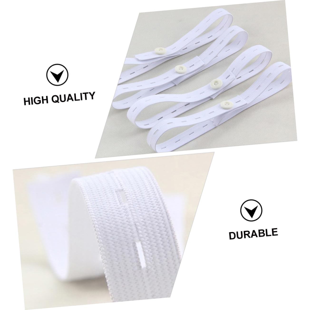 BESTonZON 15 pezzi Fibbia Per Pannolini Regolabili Cintura Fissaggio Elastica