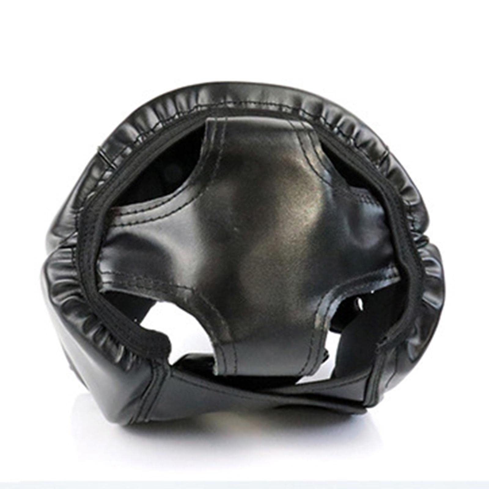 SM SunniMix Boxhelm – Kopfschutz Mit Wangenpolstern Aus PU-Leder, Für Sparring, Kickboxen, Karate, MMA, Größe 50–58 Cm, Schwarz SM SunniMix Boxhelm – Kopfschutz Mit Wangenpolstern Aus PU-Leder, Für Sparring, Kickboxen, Karate, MMA, Größe 50–58 Cm, Schwarz