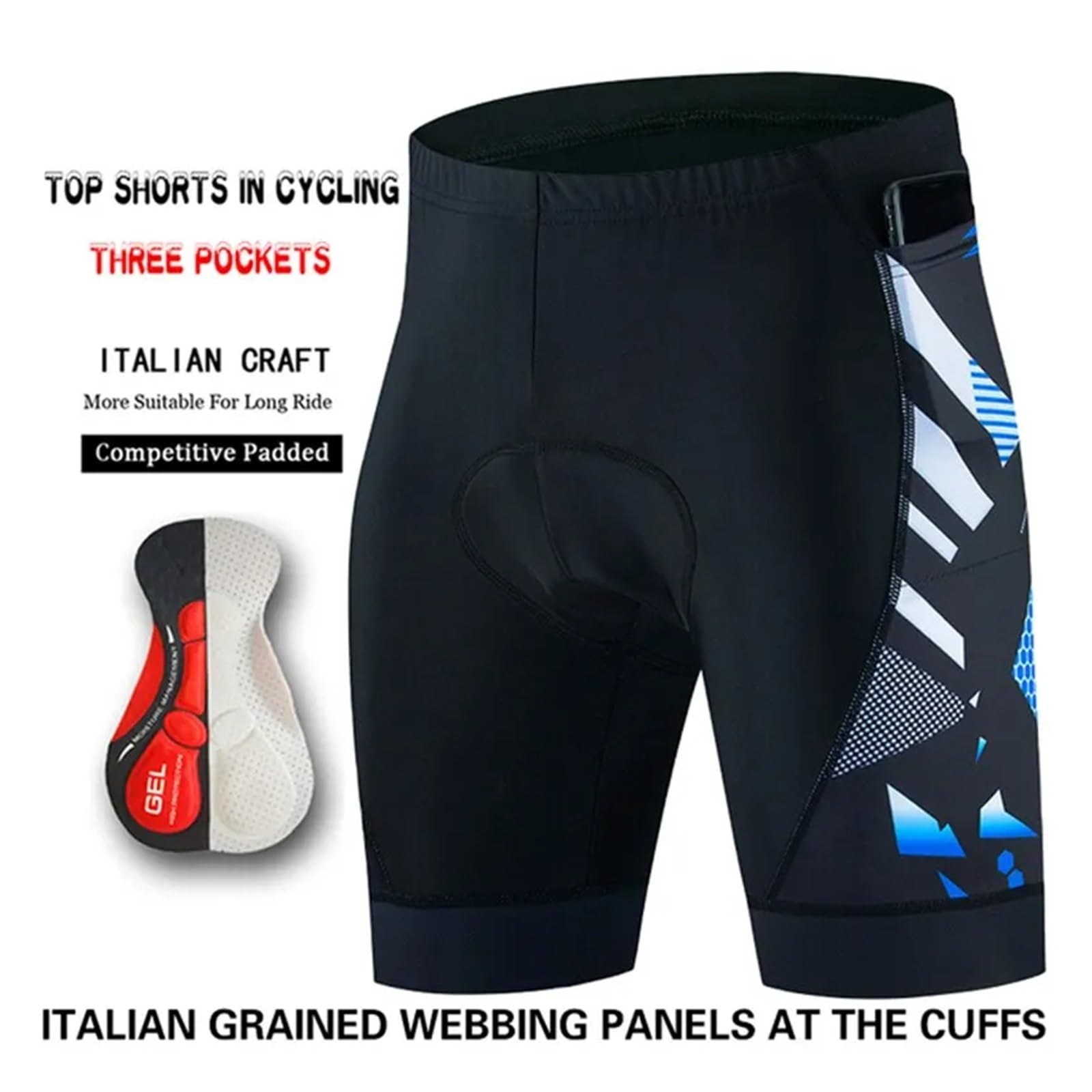 Pantaloncini da Ciclismo Pantaloni da Ciclismo Uomo Pantaloncini da Mountain Bike Sport Professionali Gel Bibs Abbigliamento Estivo da Bicicletta Bib Maillot Accessori per Bici per Sport ciclistici