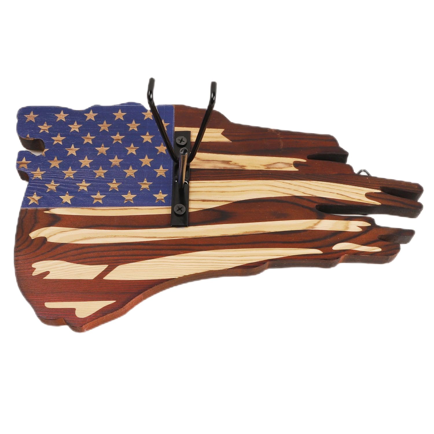 Taivoze European Mount Skull Hanger, USA Flag Decor Hooker Pedestal, Deer Antler Mounting Kit, Perfect Prey Display Rack for Hanging and Mounting Taxidermy Deer Antlers and Other Skulls, DH001