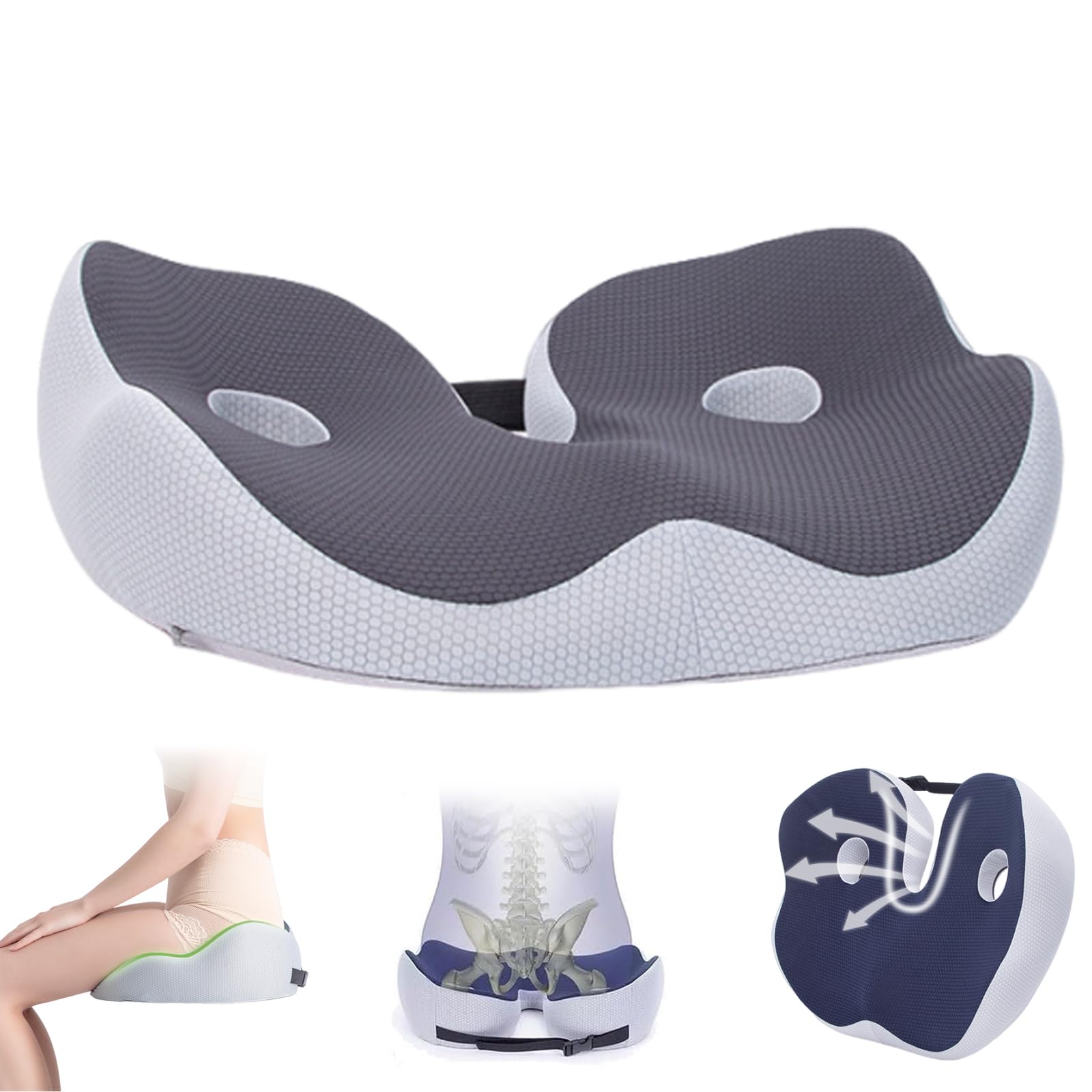 Ergoseat Outfany coussin orthopedique memoire de forme pour assise dynamique