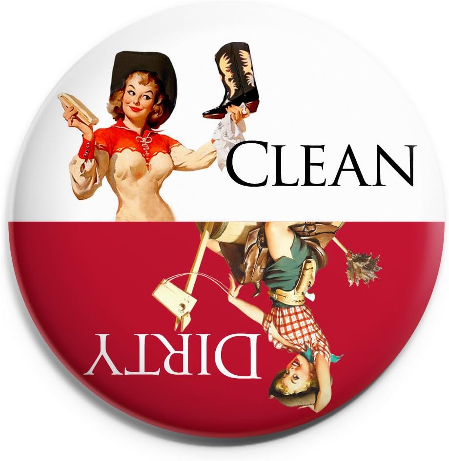 Clean Dirty Dishwasher Magnet.