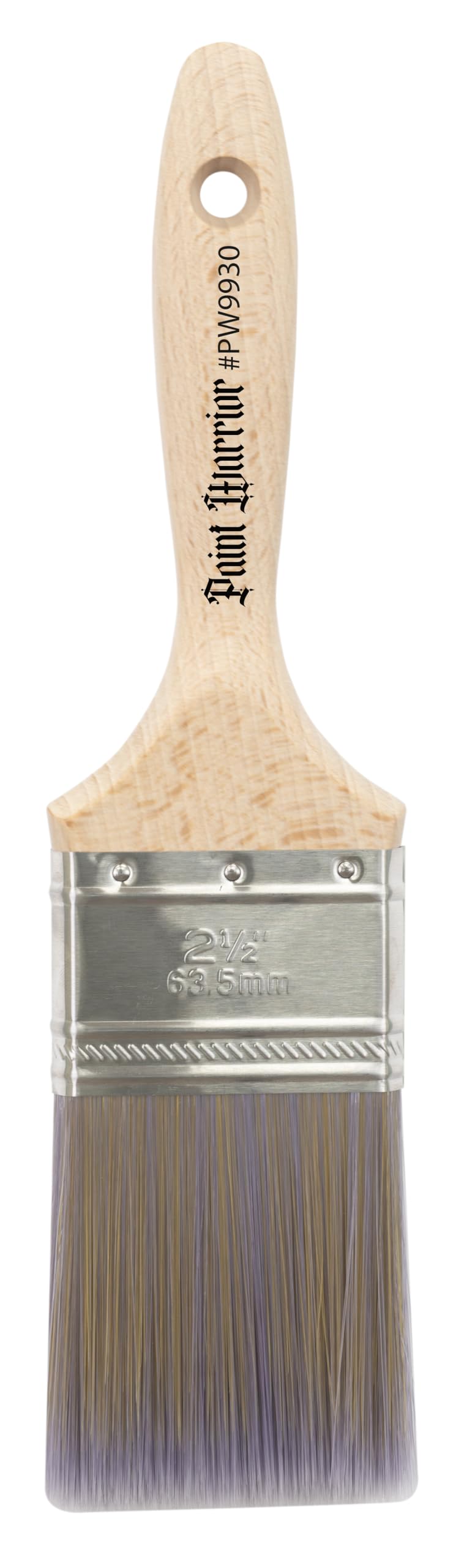 Paint Warrior pinceau plat queue de castor 6,3 cm outil peinture bois