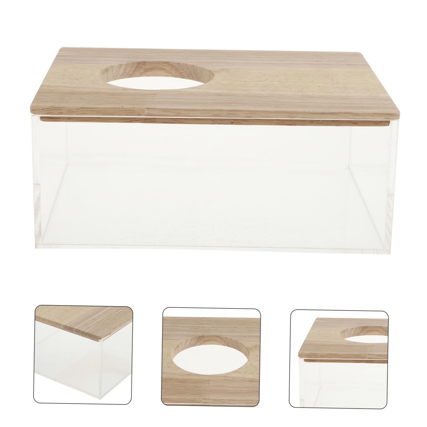 Multifunktions Hamsterbadewanne für Haushalt, Transparentes Acryl Holz