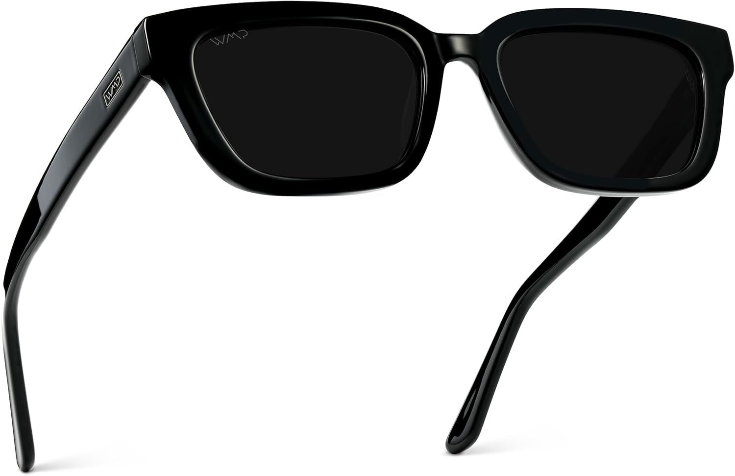 WearMe Pro - Women's Polarized Rectangular Sunglasses, Narrow Acetate Frame, Durable 5-Barrel Hinges, Hand-Polished Finish