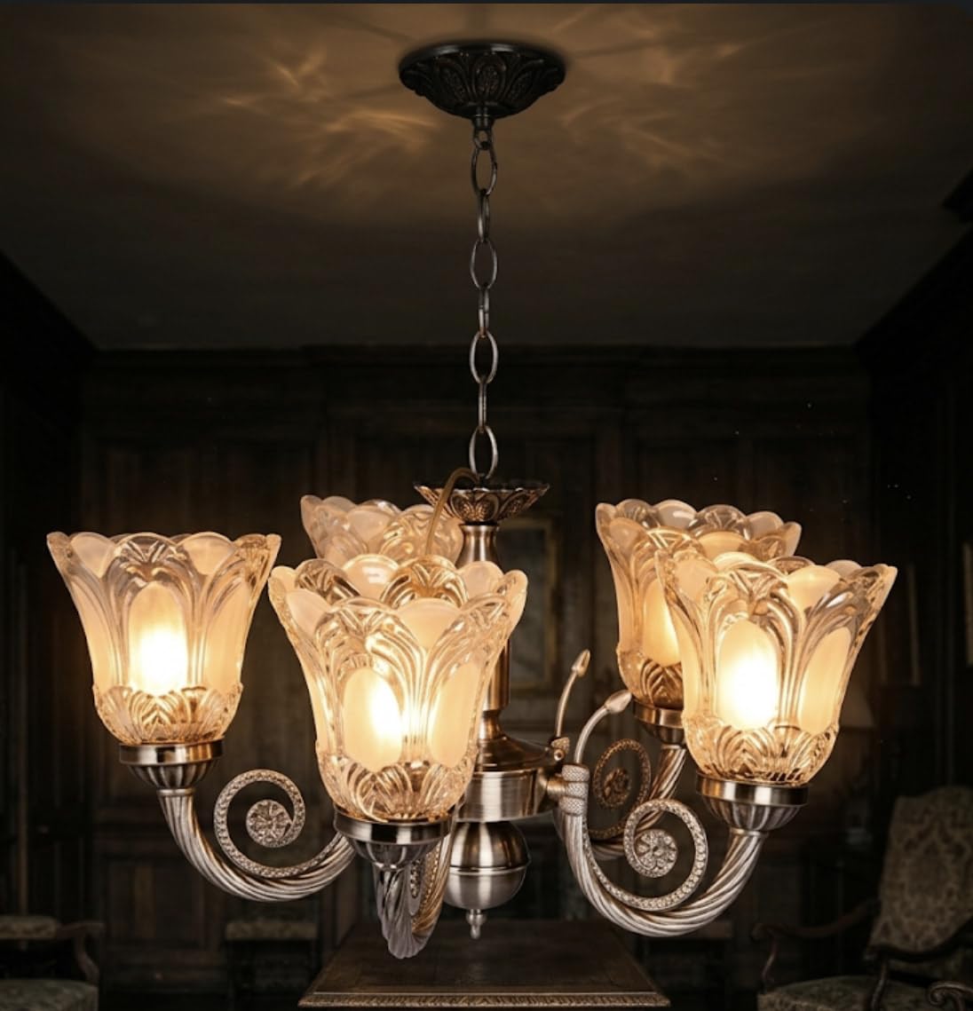 Sanleen Enterprises Designer Hanging & Wall-Mounted Lamp for Living Room (Design 1) 3 Colour led White and Yellow(Glass)-image-40