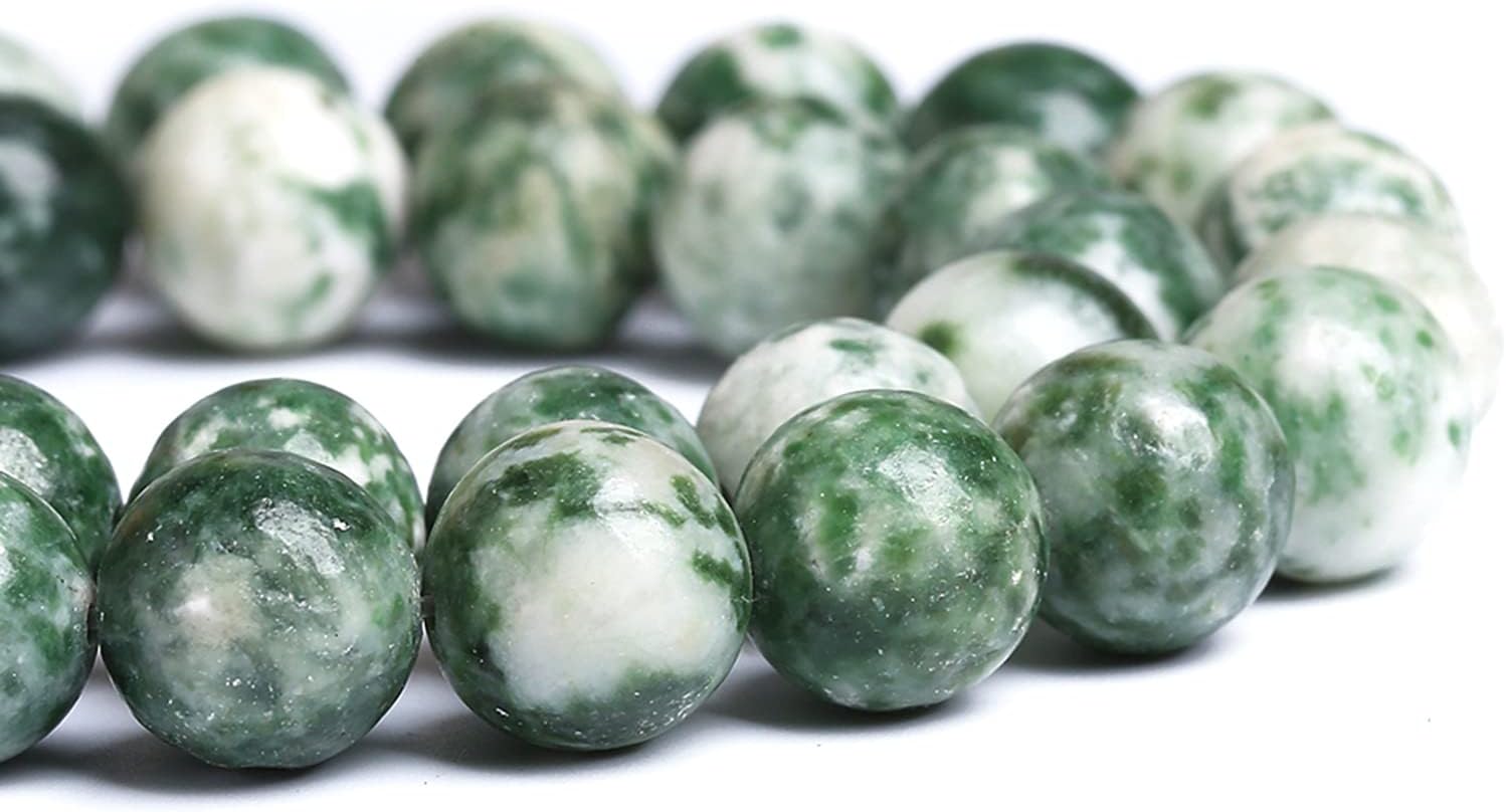 8MM 45PCS Natural Stone Verdant Jasper Loose Beads for Jewelry Making DIY Bracelet - Image 2