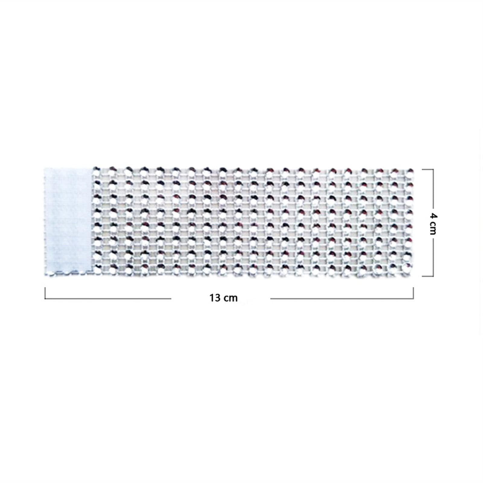 Yosoo 50 Pezzi Anelli Portatovagliolo Con Strisce Di Rhinestone - Eleganti Foderi Per Tovaglioli Per Matrimoni E Feste (Argento)