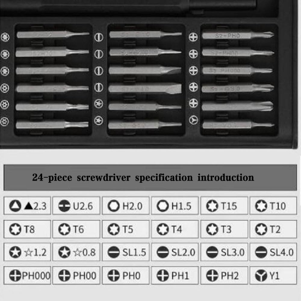 24-in-1 Small Screwdriver Set,Precision Magnetic Mini Repair Tool Kit