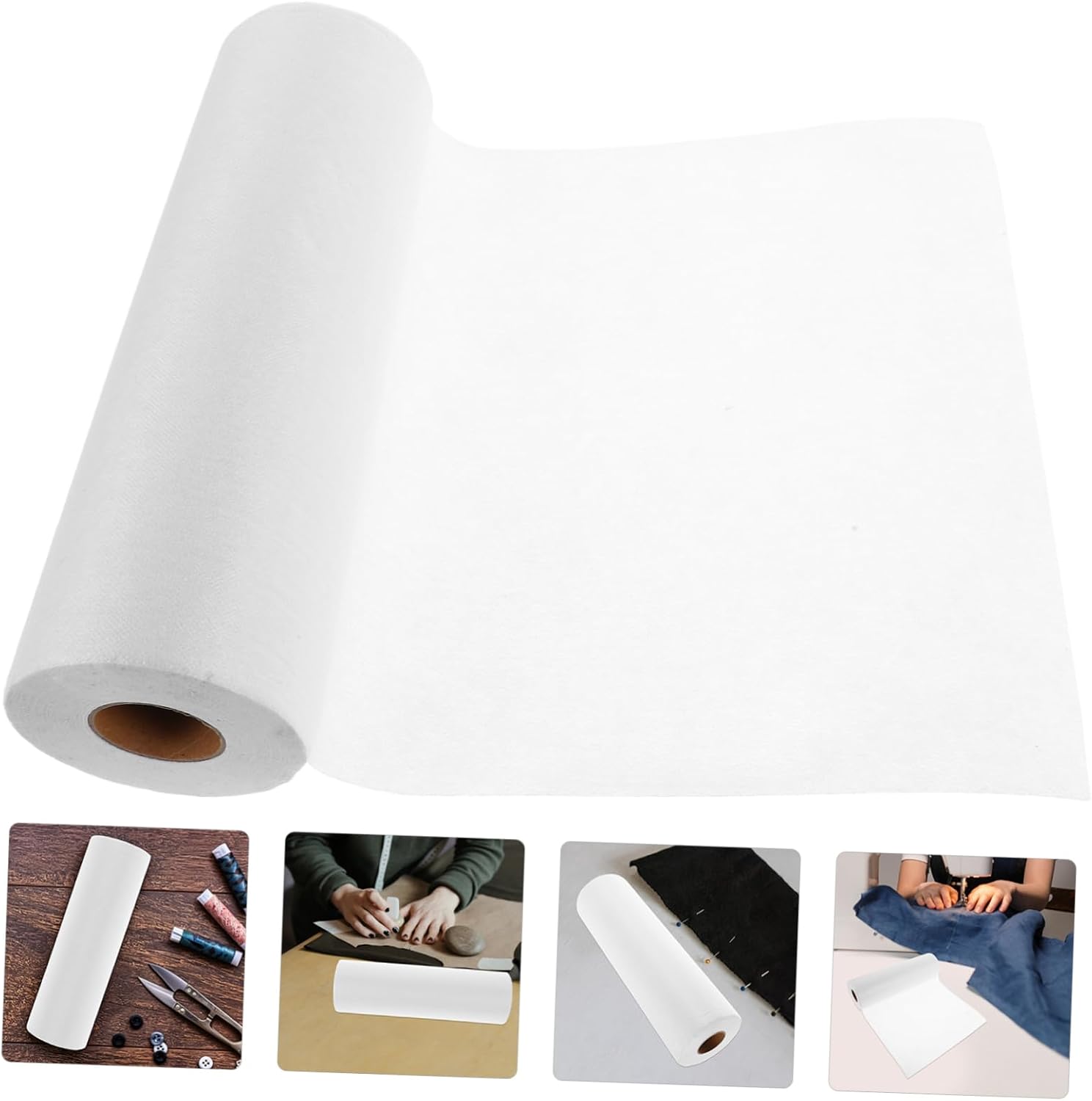 Iron Non Woven Fusible Interfacing Yards Single Sided Adhesive for Sewing Crafting and Quilting for Shirts Skirts and Pants