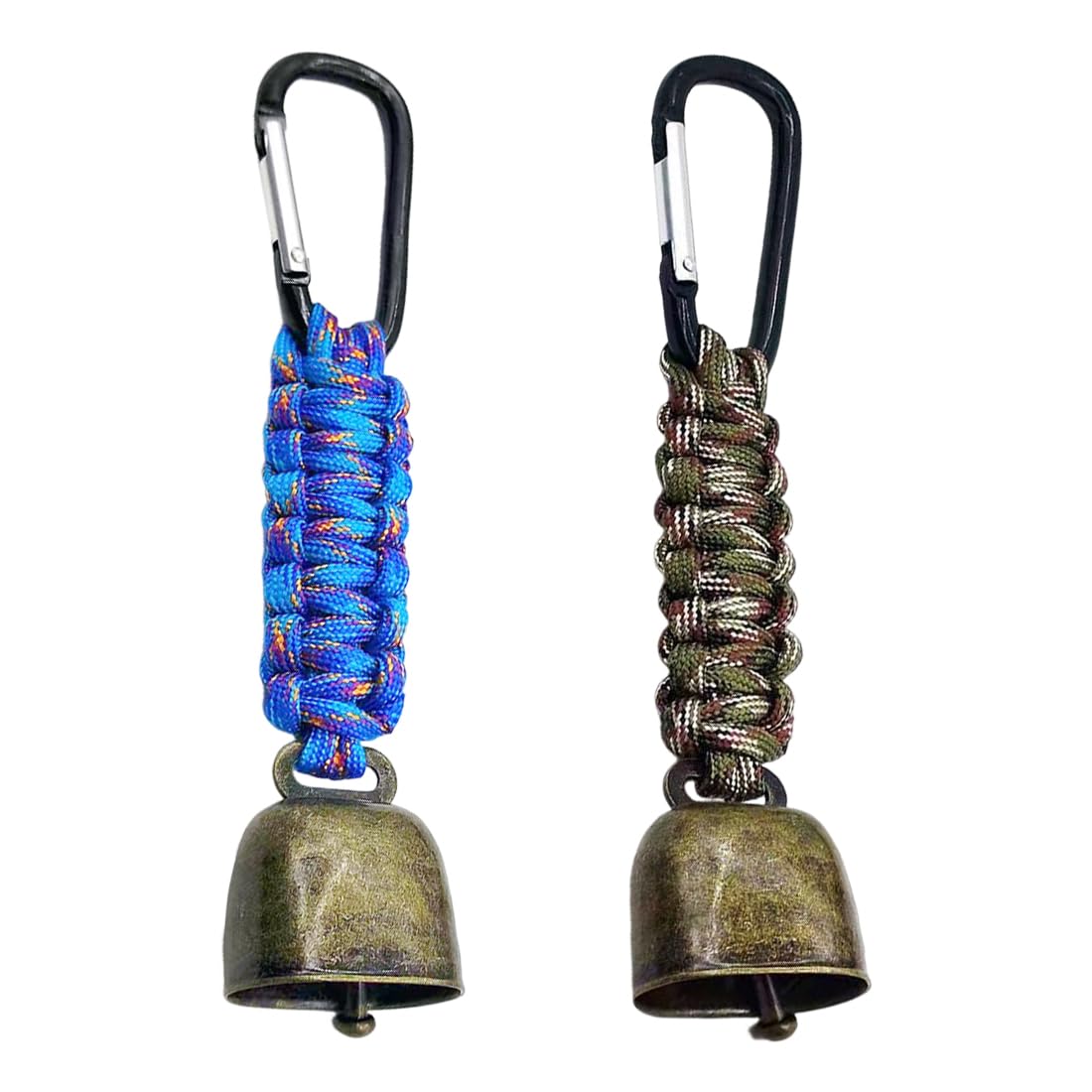 2 Pezzi Campanelli Anti-Orso in Metallo Vintage Mini Campanacci Anti-Perdita per Escursioni Campanelli in Rame per Zaino, Animali Domestici, Decorazioni e Attività Outdoor