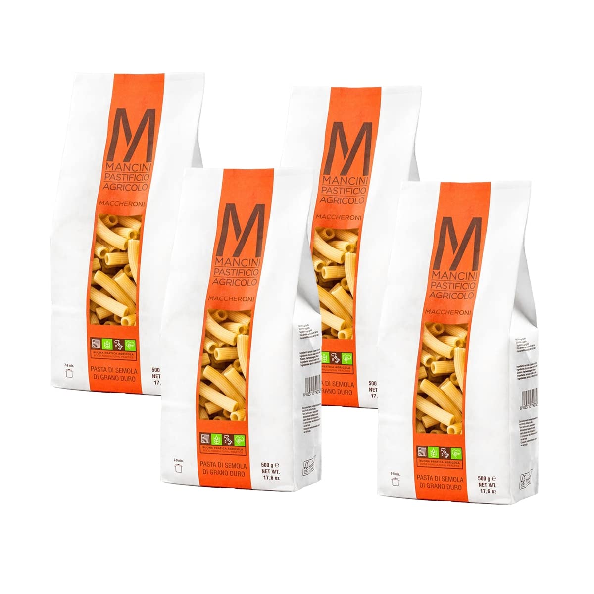 Mancini Pastificio Agricolo - Makaron 2 kg (4 opakowania po 500 gr)