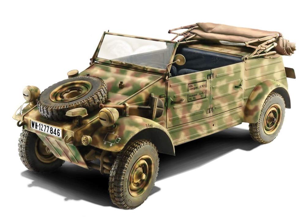 Italeri IT7405 7405S - KDF. 1 Typ 82 Kübelwagen , Modellbau, Bausatz, Standmodellbau, Basteln, Hobby, Kleben, Plastikbausatz, detailgetreu, Unlackiert