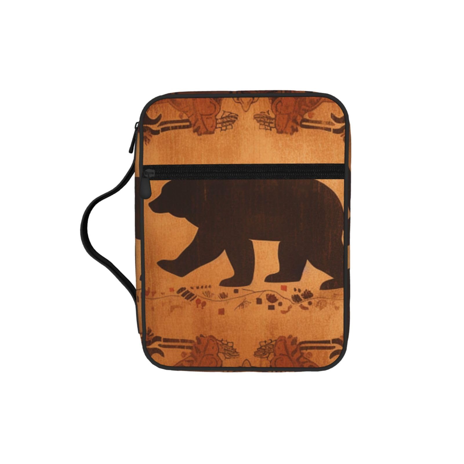 Bear Bible Cover Case Waterproof Bible Bag With Handle Organizer Storage Book Cover For Bible Study