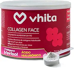 Colágeno Hidrolisado Verisol Com Ácido Hialuronico Em Pó Frutas Vermelhas 120gr - Vhita