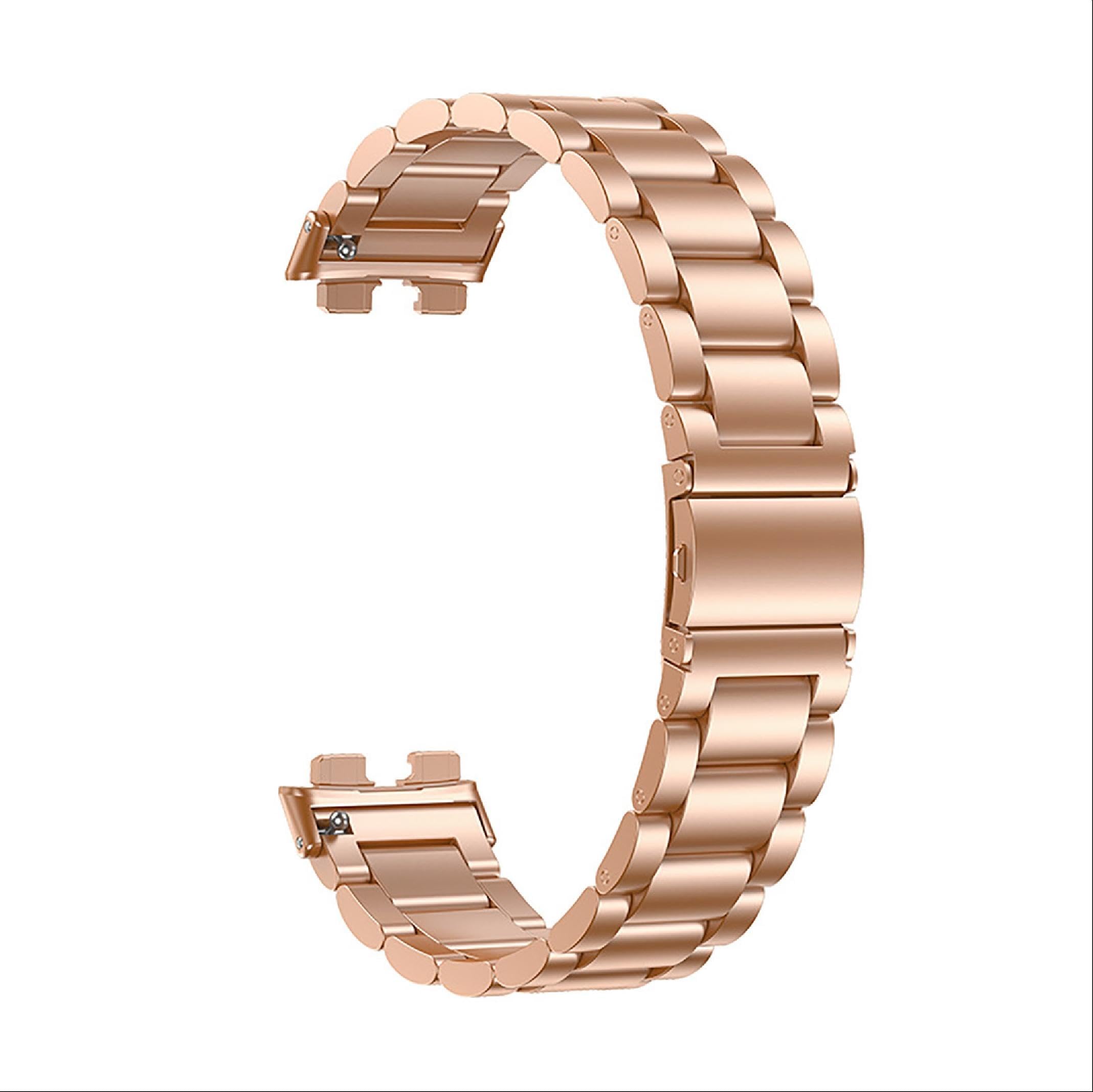 GIOPUEY Edelstahl-Armband Für Huawei Band 10/9/8 – Stylisches Ersatzband In Gold