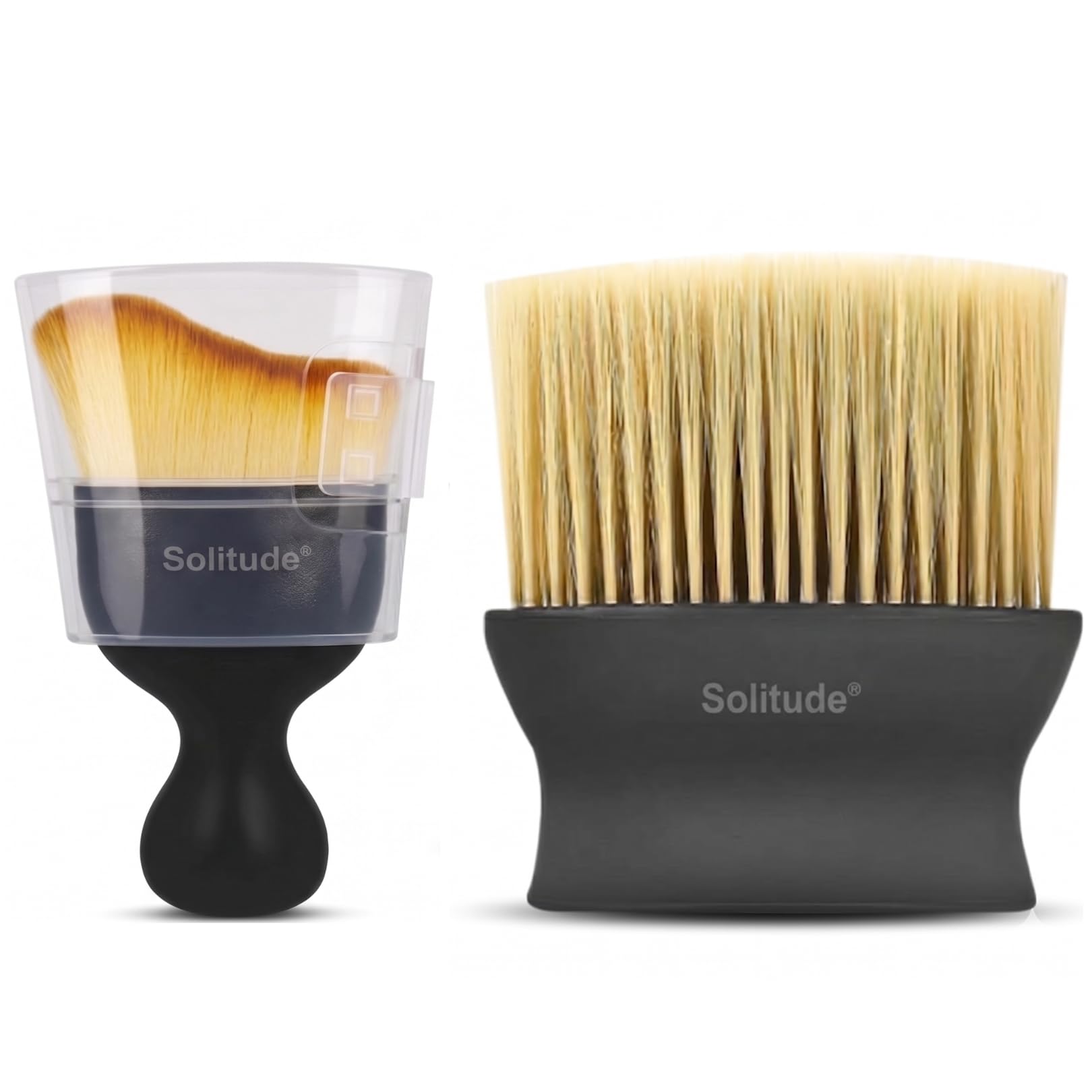 Solitude 2 Pcs Multifunctional Auto Car Interior Dust Cleaning Combo Soft Bristles AC Vent Detailing Brush Dusting Tool for Cleaning Car Dashboard Air Conditioner Vents, Leather, Scratch Free-image-17
