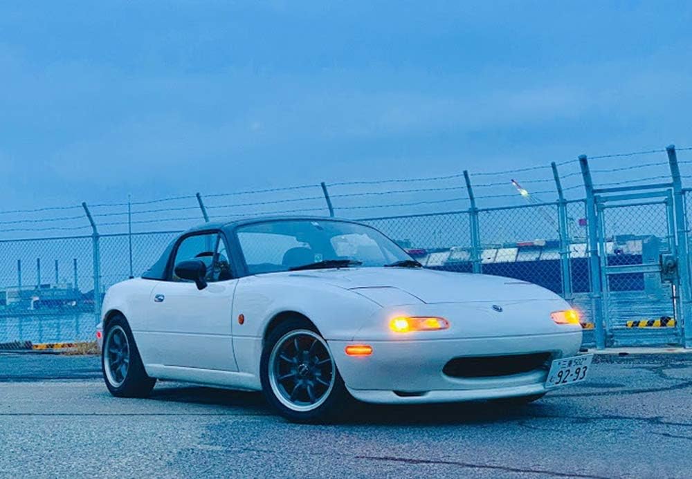 iJDMTOY Clear/White Lens Amber/Red Full LED Side Marker Light Kit Compatible With 1990-2005 Mazda Miata MX-5, Powered by Total 84-SMD LED, Replace OEM Sidemarker Lamps