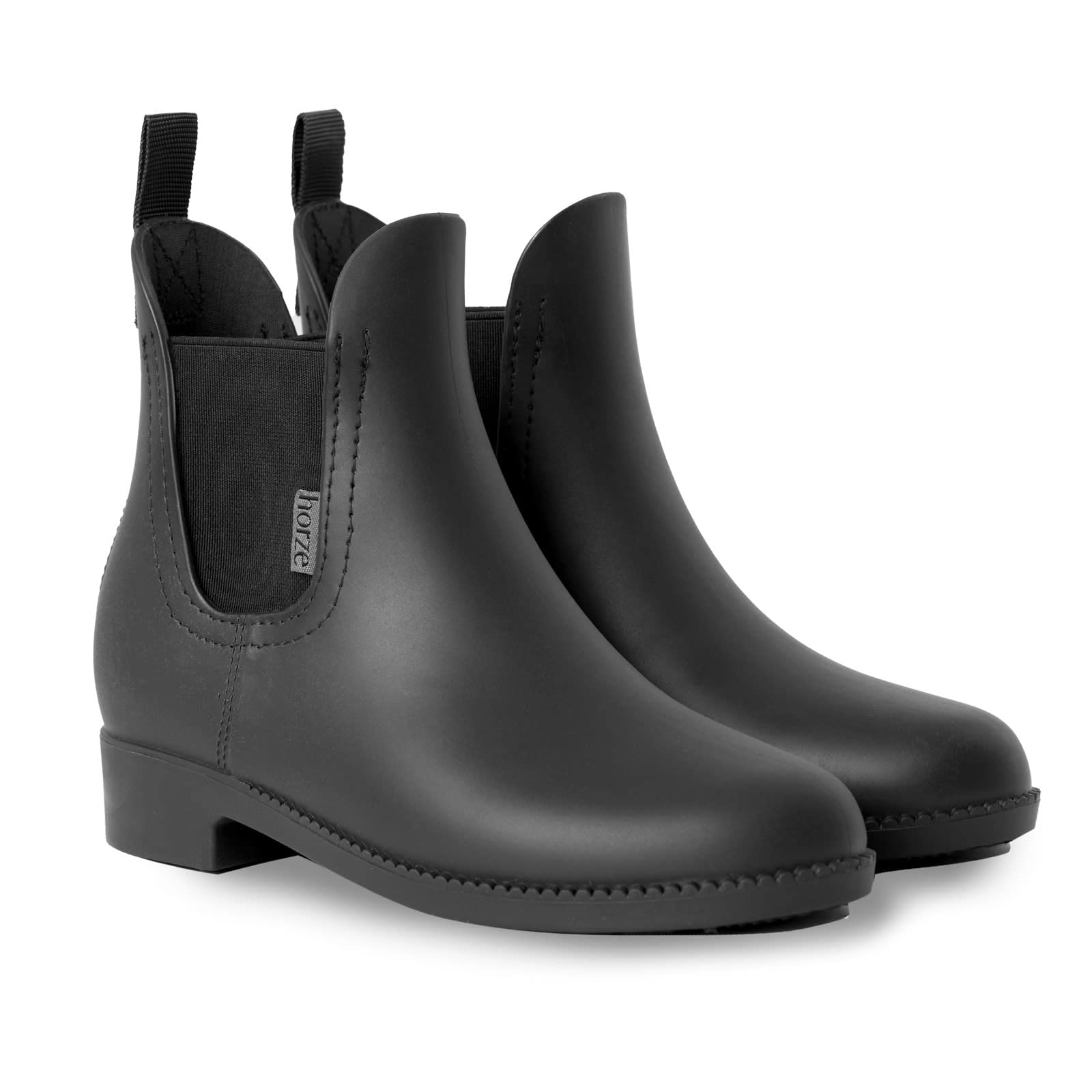 HORZE Bonn Rubber Paddock Boots - Black - 6.5