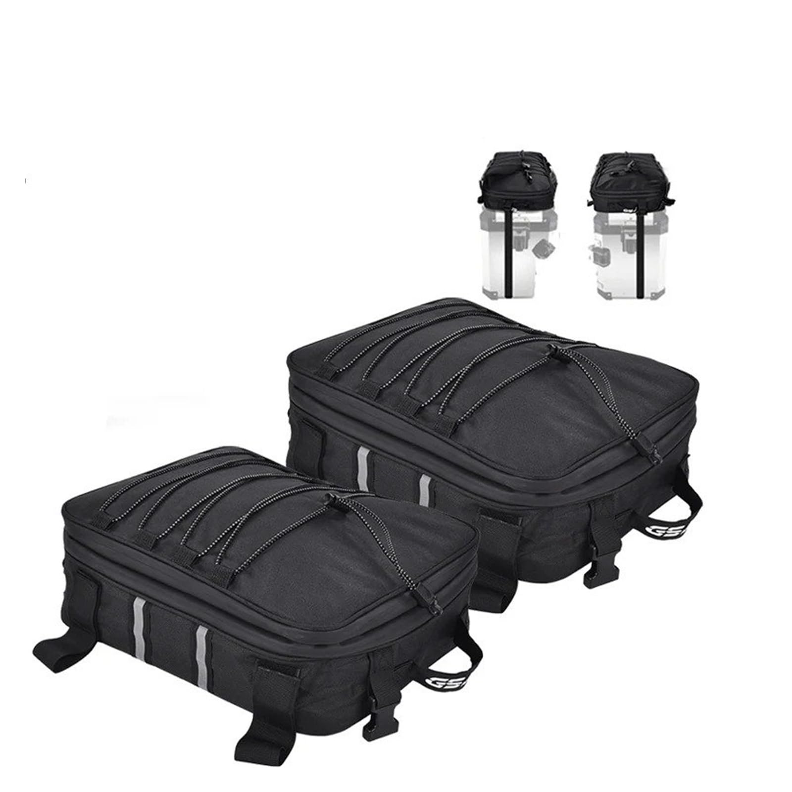 Moto Selle Bagagli per BMW R1200GS R1250 GS LC F650 G310 ADV Adventure - Bauletti Laterali Borse da Viaggio con Serbatoio (2pc)