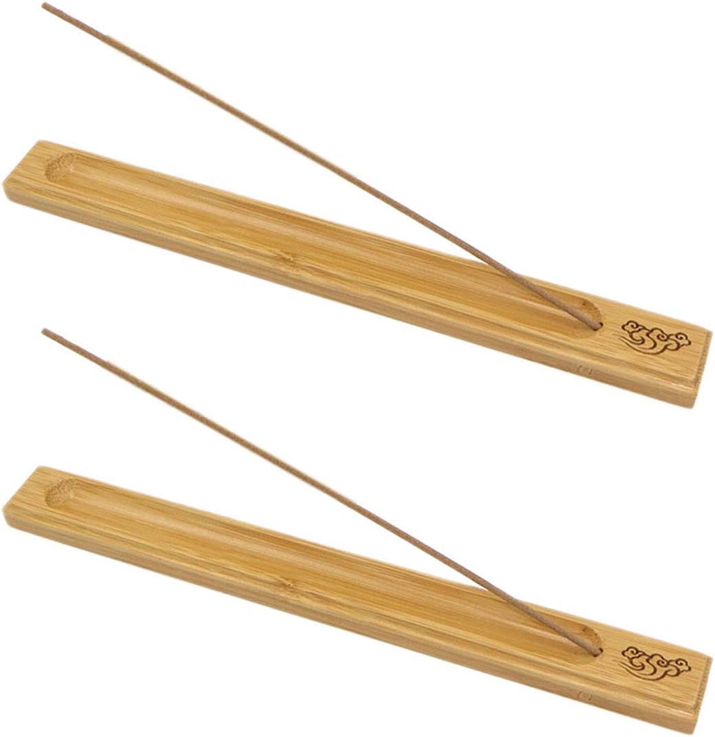 July miracle Incense Stick Rack, Ash Catchers Bamboo Wooden Incenses