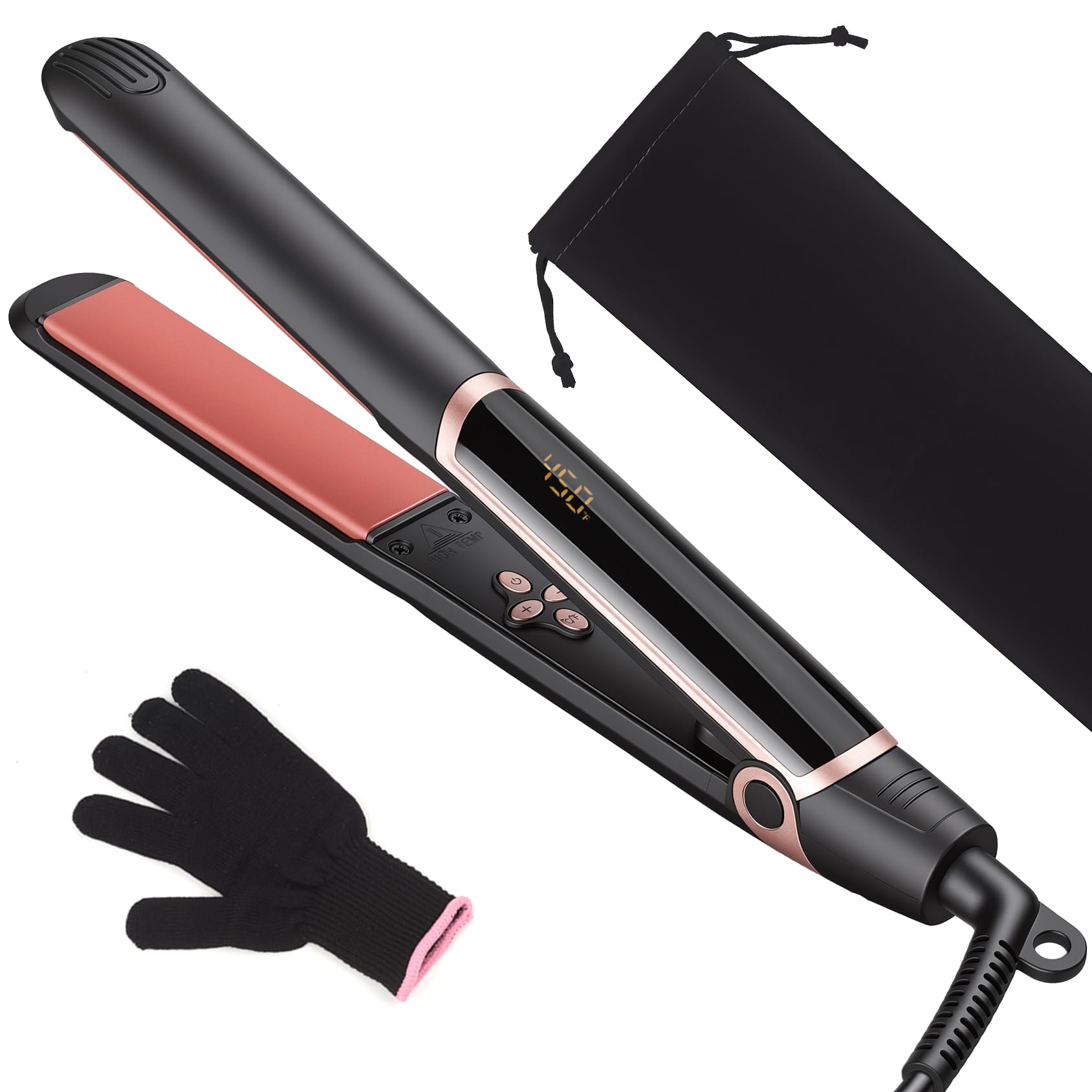 YEGUBEGU 1-inch 2-in-1 Straightener & Curler