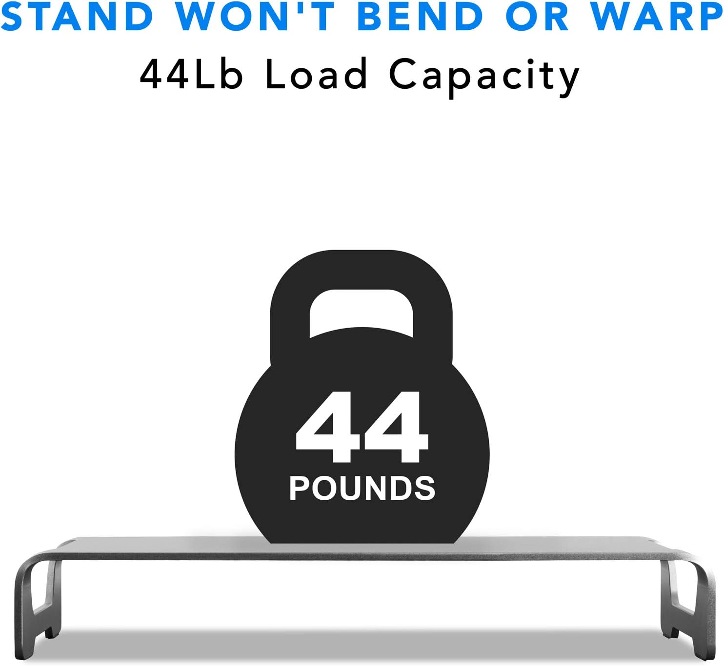 Mount-It! Aluminum 15.7" Monitor Stand for iMac - Wide Unibody Monitor Riser - Metal Monitor Stand Desktop Organizer with Keyboard Storage - Universal Desktop Monitor Riser for PC, iMac, MacBook, Laptop