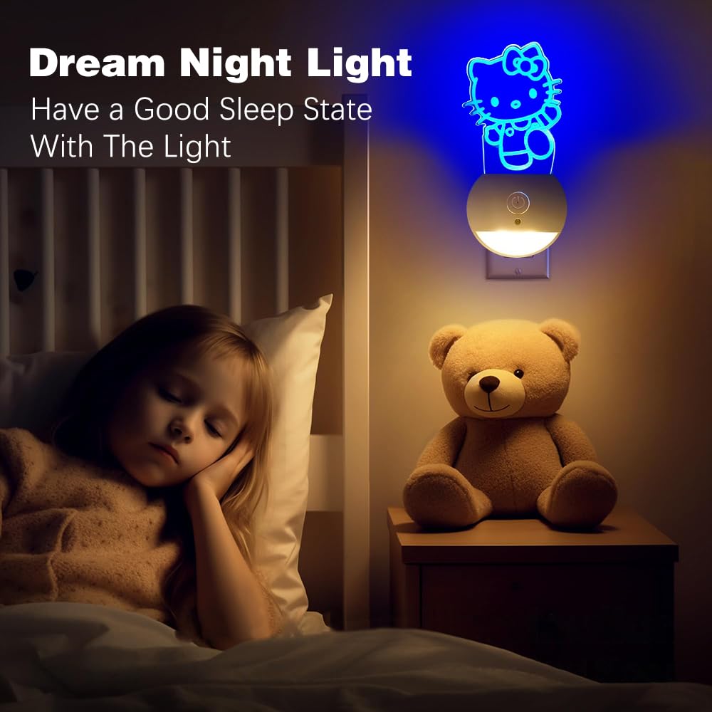 3D LED Night Light Kids, Rechargeable Anime SDQ Lamp, 16 Colors Remote & Touch Control, Illusion Acrylic Decoration For Christmas Birthday Gifts