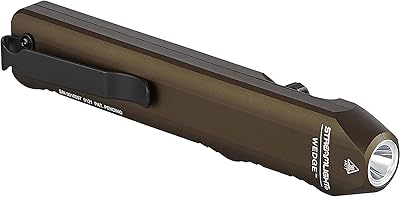 Streamlight 88811 Wedge 1,000-Lumen Max 300-Lumen Standard 1,200-Candela Flat Everyday Carry Flashlight, Includes USB-C Cable and Lanyard, Coyote