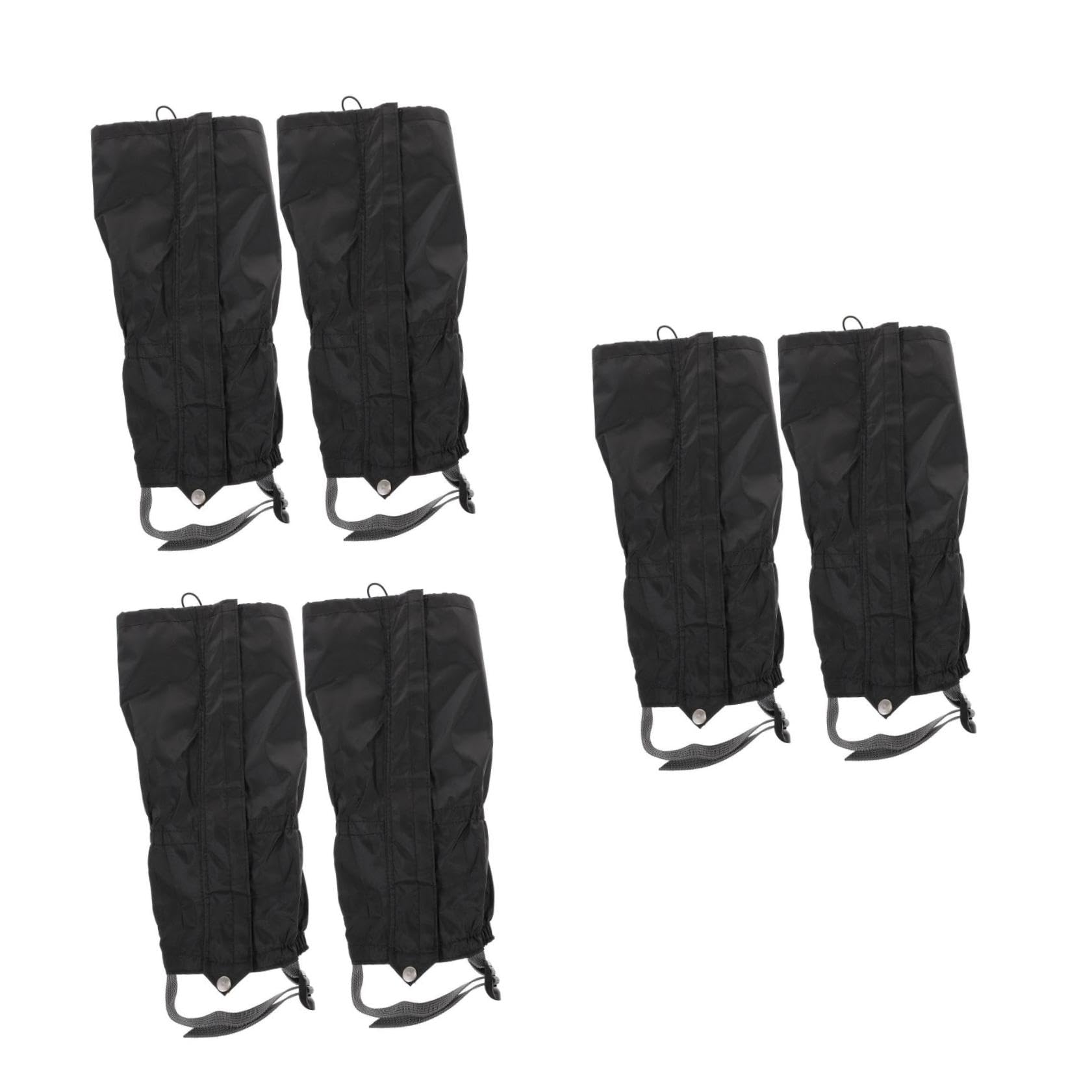 Toyvian Leggings Alpinistica per Ghette Escursionismo Gamba Nevicare Uomini Protettore Gheter Ghetta da Neve Coprigambe Antineve Paragambe Invernale Panno Oxford Nero