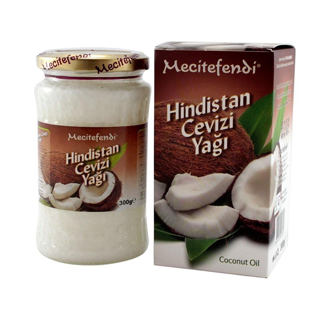 Mecitefendi Hindistan Cevizi Yağ Soğuk Pres%100 Doğal 300 Ml