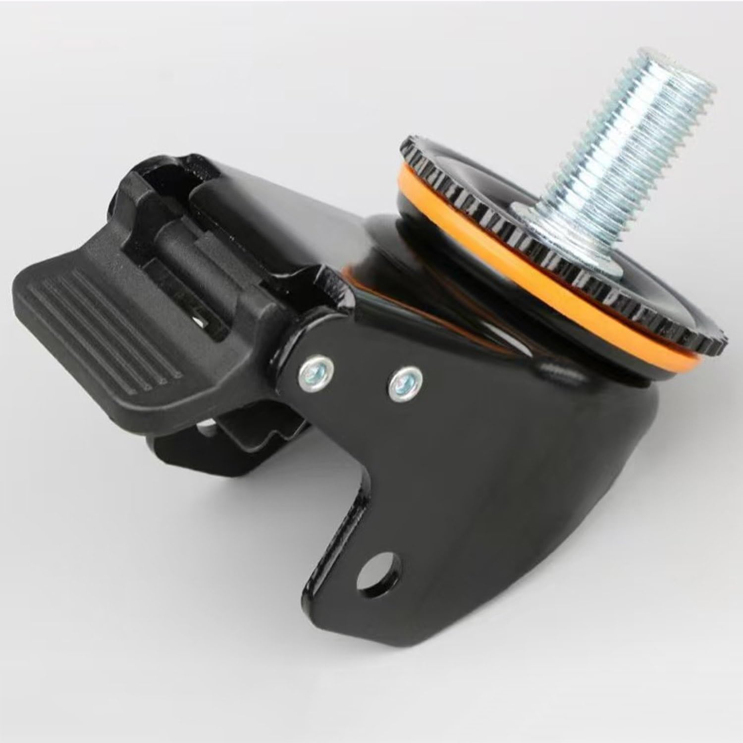 Ruote girevoli con Gambo filettato M20, Ruote industriali in Nylon silenziose da 2/2,5/3 Pollici con Freno, Resistenti all'Usura, Set di 4 Ruote girevoli per Carrello/banco da Lavoro