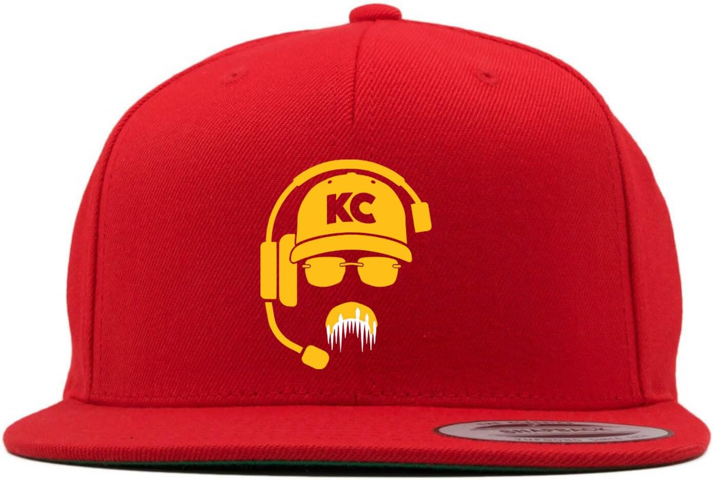 Snapback Andy Reid Frozen Mustache Hat Red