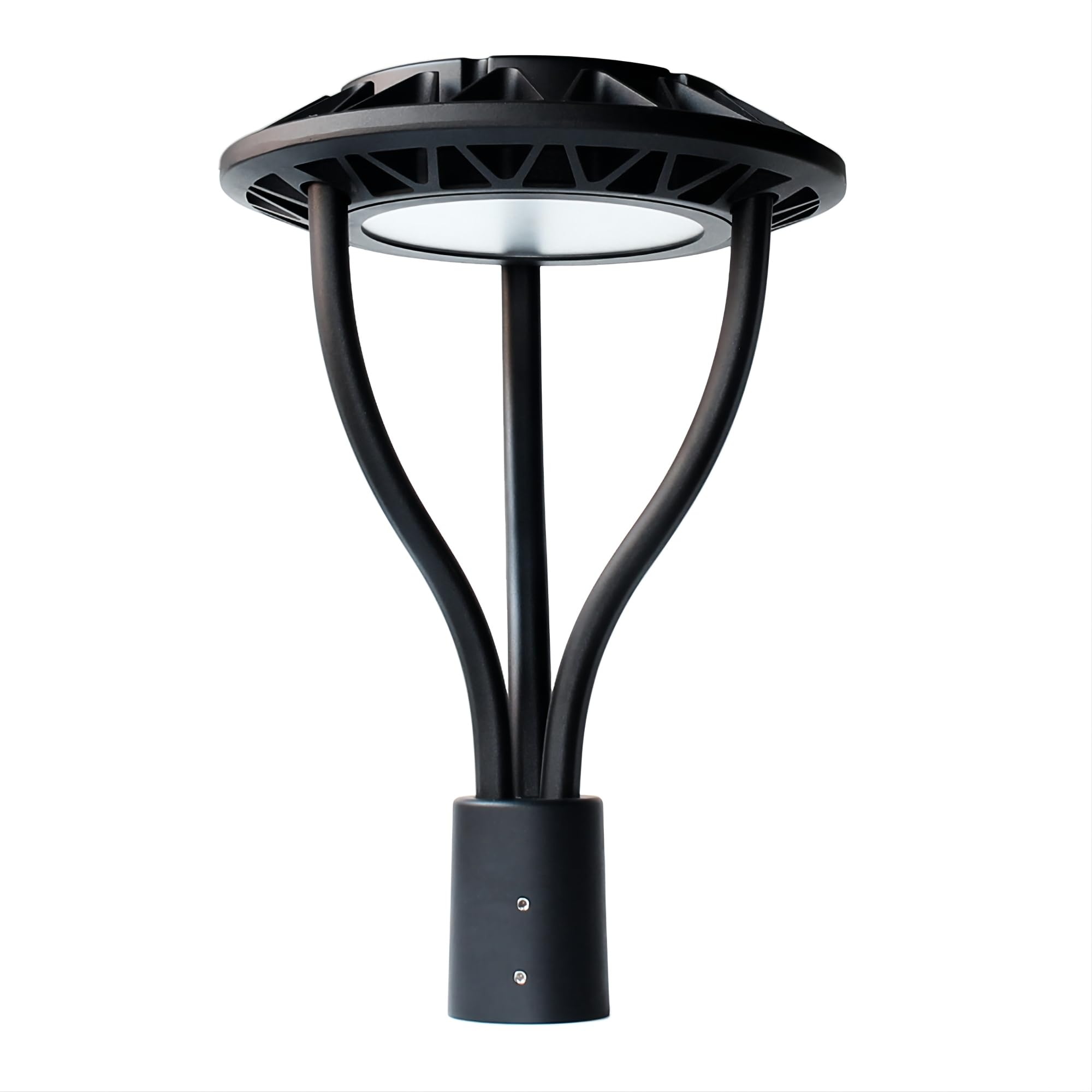 Led Post Top Light 60W Circular, DLC/ETL Listed LED Street Area Post Top Light, Outdoor IP65 Waterproof, Pathway Pole Light, Yard Light Fixture (60W) (150W)