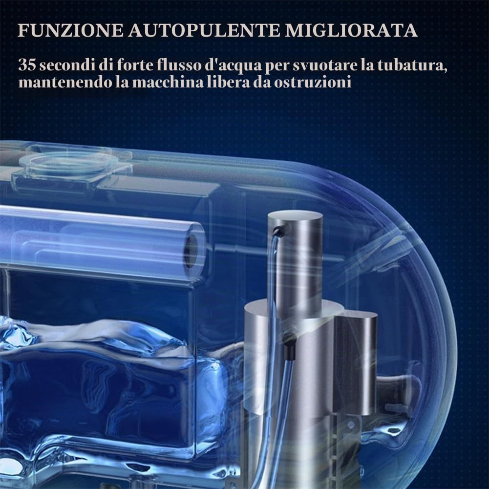 Dispenser automatico di sapone da parete, senza contatto, ricaricabile tramite USB, con sensore IR, temperatura oraria, 450 ml, per cucina e bagno (gel nero)