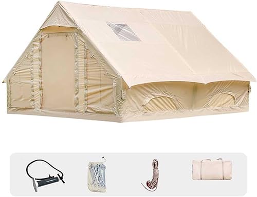 Miniatura 10 de Tiendas de campaña inflables con bomba de mano, tiendas de campaña Air Glamping, tienda de campaña inflable impermeable y resistente al viento,
