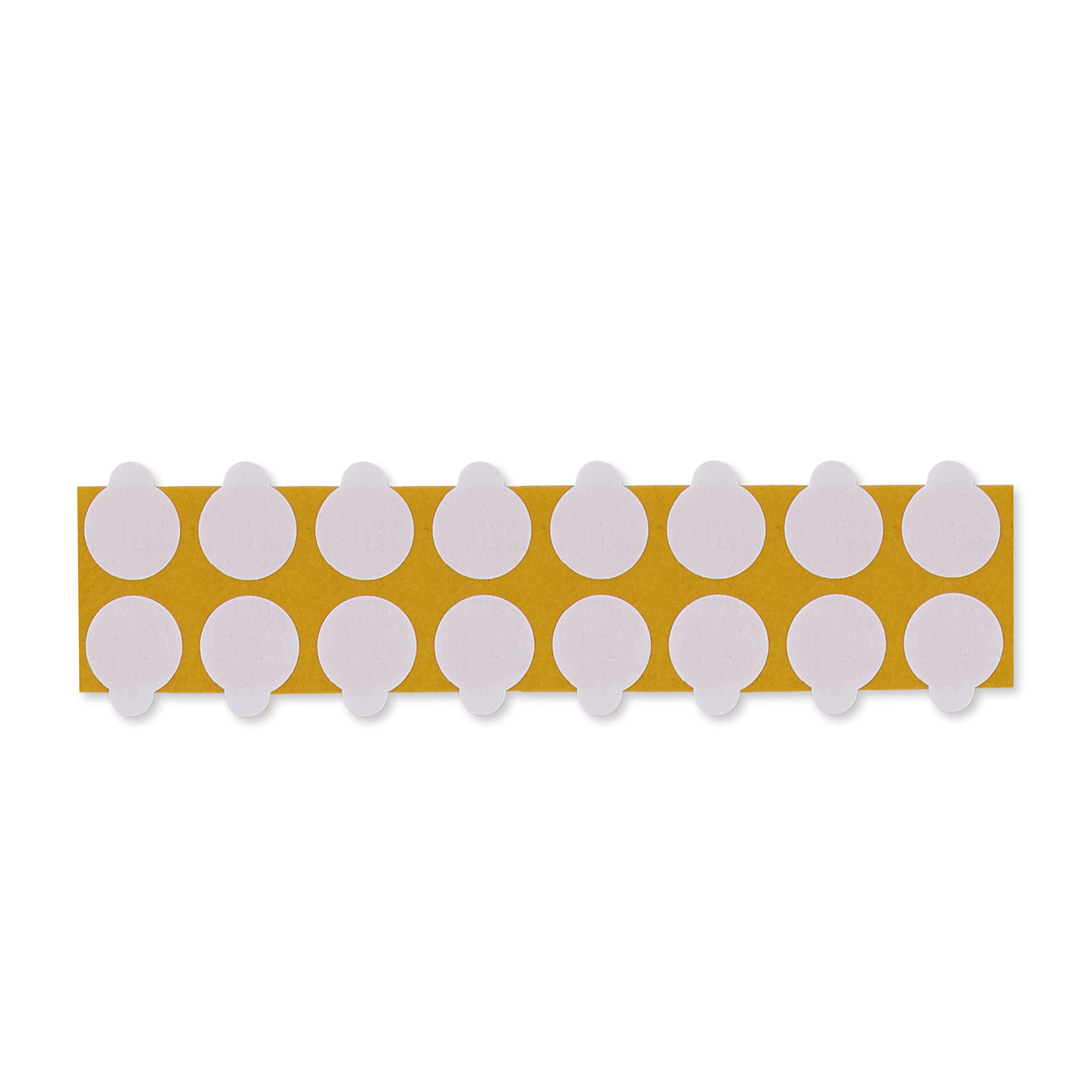 MASHPAPER 5000 Doppelklebepunkte 15 mm doppelseitige Klebepunkte mit Papiervliesträger transparent rund permanent 481015