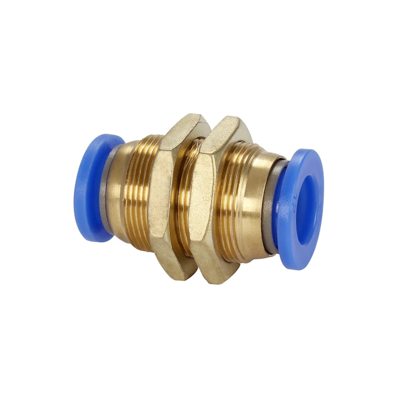 AARTERZZA 1pc Pneumatic Fittings PM Straight Bulkhead Union Connector 4-12mm OD Air Hose Push in Gas Quick Connector Fitting Plumbing(PM 4mm)