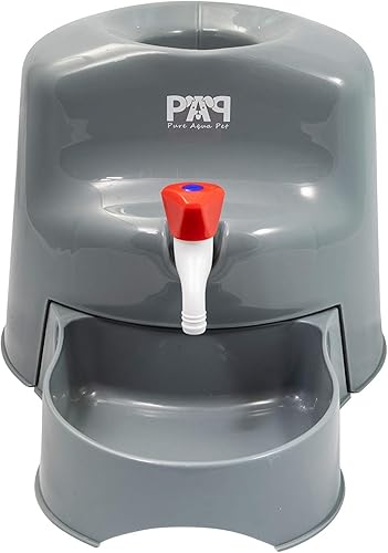 Miniatura 2 de Pure Aqua - Dispensador de agua para mascotas (se adapta a botellas de 5 galones), diseño inteligente, vertical, no automático, soporta gatos y