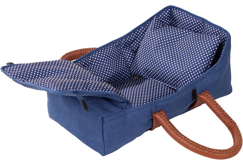 Götz Puppen-Tischsitz Denim & Spots | Für Babypuppen & Stehpuppen 27-50 Cm | Maße 41x15x20 Cm | Ab 3 Jahren