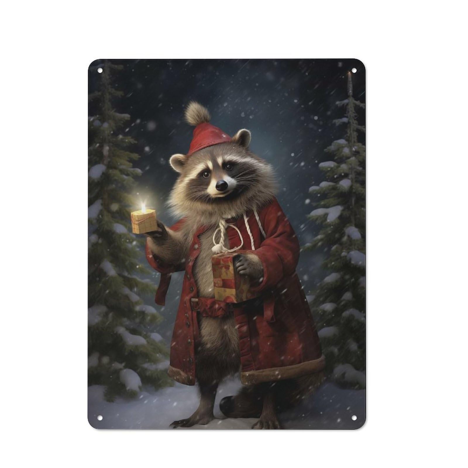 Junmoney Koala Christmas Gift Metal Plaque 40X30cm With For Garage Wall, Retro Decor, For Garage Decor Collectors Refreshing A Room In Autumn
