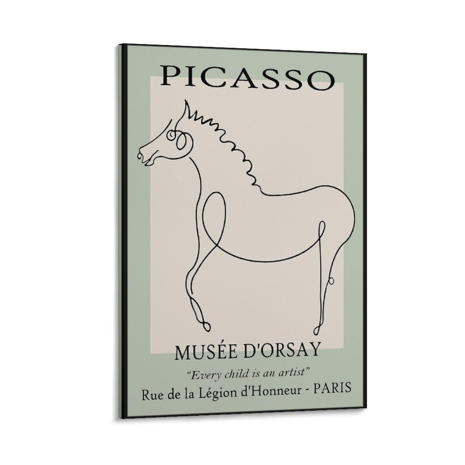 Amazon.co.jp: ピカソ アート プリント、ポスター馬ライン アート