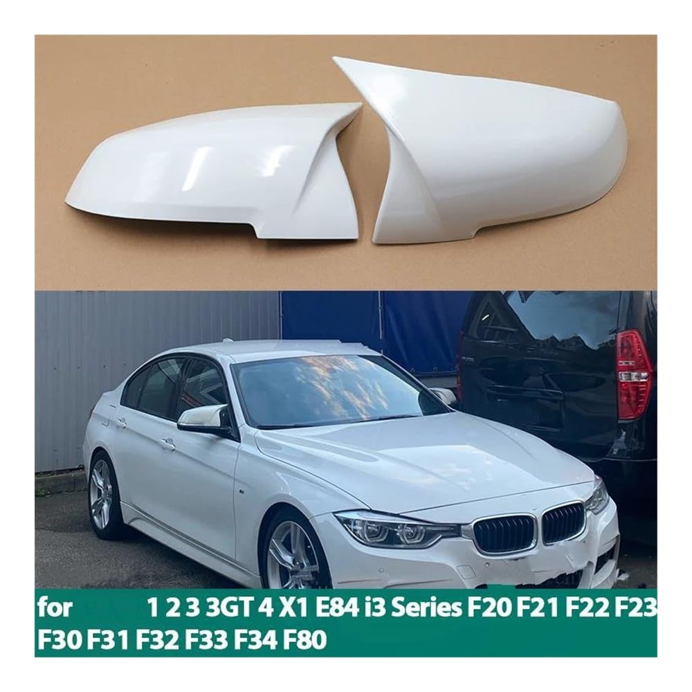 Calotte Specchietti Retrovisori Bianche Per BMW Serie 1/2/3/3GT/X1/M2/i3 - Coprispecchi Laterali Anti Graffio